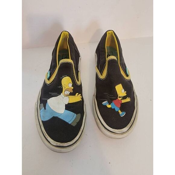 Vans x The Simpsons Unisex Homer And Bart Limited Edition Slip-On Sneakers Size - Picture 1 of 5